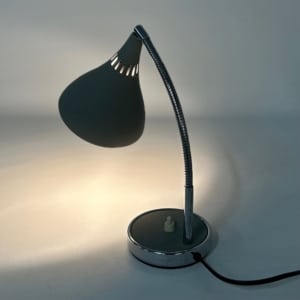 Grijs Bureaulampje Made in Italy, Florence, 1960s