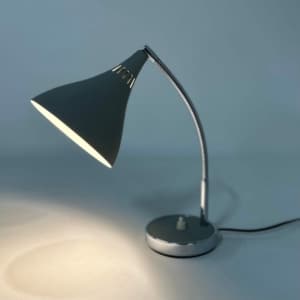 Grijs Bureaulampje Made in Italy, Florence, 1960s