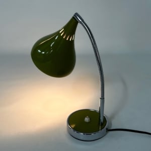 Groen Bureaulampje Made in Italy, Florence, 1960s