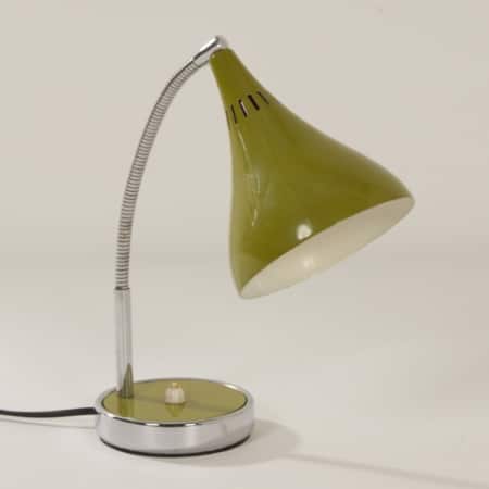 Groen Bureaulampje Made in Italy, Florence, 1960s