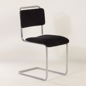 Originele 101 Gispen Buisstoel, 1950s &#8211; Opnieuw Bekleed