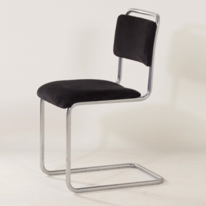 Originele 101 Gispen Buisstoel, 1950s &#8211; Opnieuw Bekleed