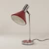 Rood Bureaulampje Made in Italy, Florence, 1960s