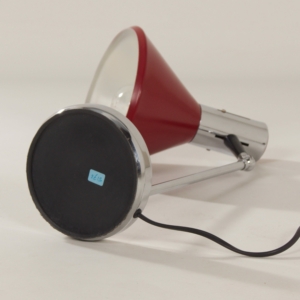 Rood Bureaulampje Made in Italy, Florence, 1960s