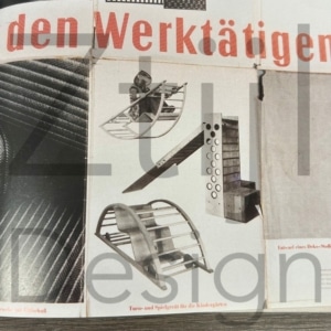 Omkeerbare Schommelstoel van Brockhage, Andrä en Mart Stam voor Siegfried Lenz Berggieszhübel, 1950s