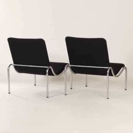 Set Fauteuils van Kho Liang Ie voor Stabin-Bennis, 1960s | Zwarte Ploeg Stof