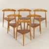 Heart Eetset van Hans Wegner voor Fritz Hansen, 1950s