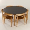 Heart Eetset van Hans Wegner voor Fritz Hansen, 1950s