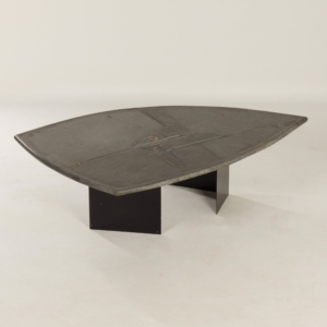 Brutalistische Salontafel van Paul Kingma, 1995 | Grijs, Helder Blauw, Surfboard