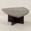 Brutalistische Salontafel van Paul Kingma, 1995 | Grijs, Helder Blauw, Surfboard