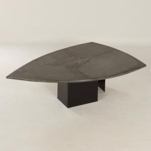 Brutalistische Salontafel van Paul Kingma, 1995 | Grijs, Helder Blauw, Surfboard