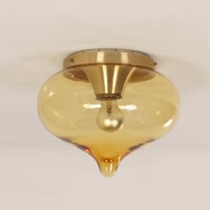 Plafondlamp &#8216;Druppel&#8217; van Dijkstra, 1970s | 30 cm