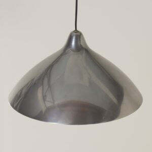 Hanglamp van Lisa Johansson Pape voor Orno, Finland,  1960s | Zilverkleurig