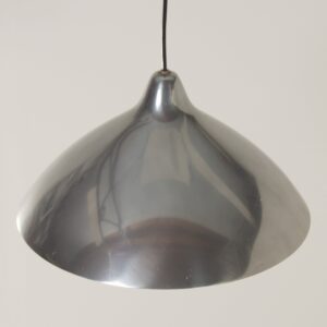 Hanglamp van Lisa Johansson Pape voor Orno, Finland,  1960s | Zilverkleurig