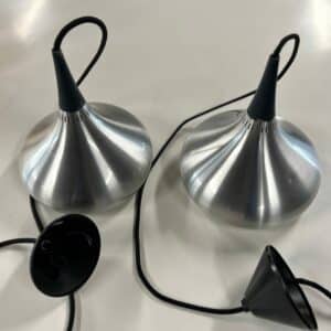 Paar Orient Minor Hanglampen van Jo Hammerborg voor Fog &#038; Morup, 1960s