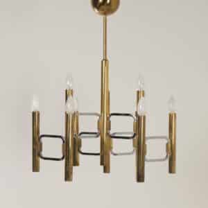 Kroonluchter &#8220;Modulo-serie&#8221; van Profili Industria Lampadari, 1970s 