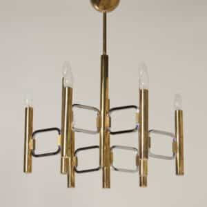 Kroonluchter &#8220;Modulo-serie&#8221; van Profili Industria Lampadari, 1970s 