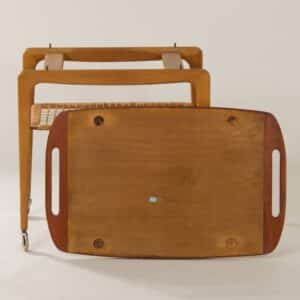 Deense Trolley van Johannes Andersen voor CFC Silkeborg, 1960s | Met Afneembaar Dienblad