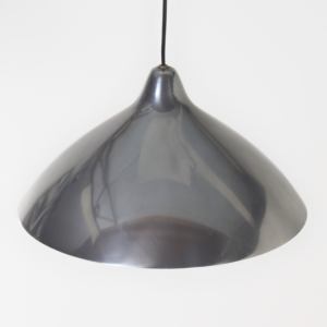 Hanglamp van Lisa Johansson Pape voor Orno, Finland,  1960s | Zilverkleurig