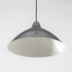 Hanglamp van Lisa Johansson Pape voor Orno, Finland,  1960s | Zilverkleurig