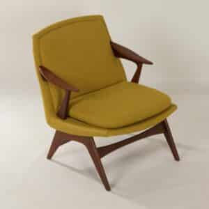 Texas Fauteuil van Karl Edvard Korseth voor LK Hjelle, 1950s &#8211; Opnieuw Gestoffeerd