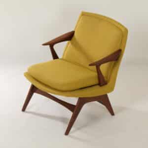 Texas Fauteuil van Karl Edvard Korseth voor LK Hjelle, 1950s &#8211; Opnieuw Gestoffeerd