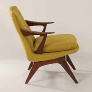 Texas Fauteuil van Karl Edvard Korseth voor LK Hjelle, 1950s &#8211; Opnieuw Gestoffeerd