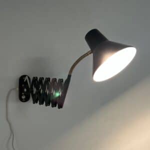 Bruine Schaarlamp van Hala, 1960s