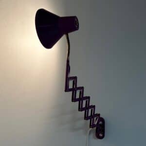 Bruine Schaarlamp van Hala, 1960s