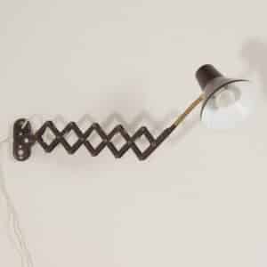 Bruine Schaarlamp van Hala, 1960s