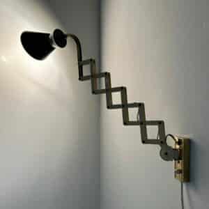 Diabolo Wandschaarlamp van Karl Lang voor SIS lICHT, 1950s