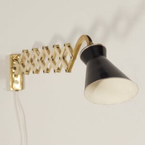 Diabolo Wandschaarlamp van Karl Lang voor SIS lICHT, 1950s