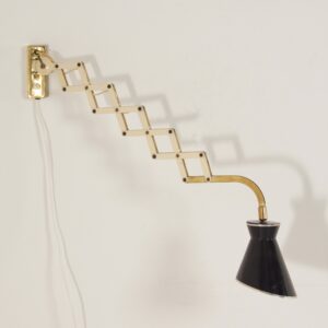 Diabolo Wandschaarlamp van Karl Lang voor SIS lICHT, 1950s