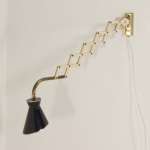 Diabolo Wandschaarlamp van Karl Lang voor SIS lICHT, 1950s