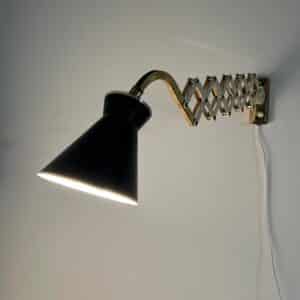 Diabolo Wandschaarlamp van Karl Lang voor SIS lICHT, 1950s