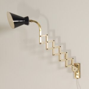 Diabolo Wandschaarlamp van Karl Lang voor SIS lICHT, 1950s