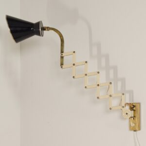 Diabolo Wandschaarlamp van Karl Lang voor SIS lICHT, 1950s