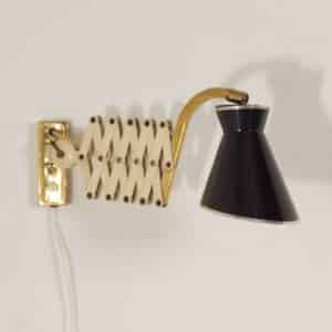Diabolo Wandschaarlamp van Karl Lang voor SIS lICHT, 1950s