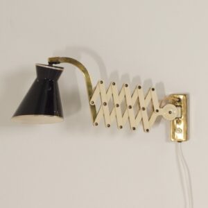 Diabolo Wandschaarlamp van Karl Lang voor SIS lICHT, 1950s