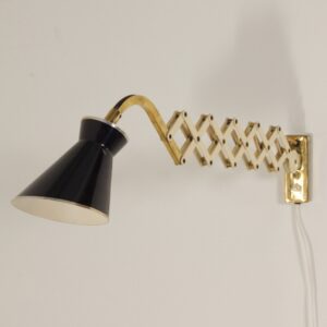 Diabolo Wandschaarlamp van Karl Lang voor SIS lICHT, 1950s