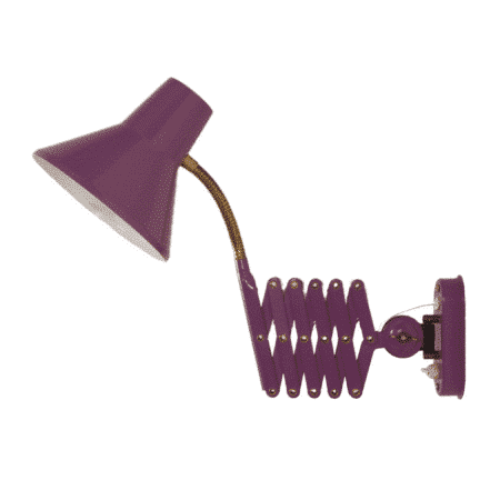 Paarse Schaarlamp van Hala, 1970s