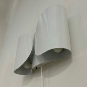 Witte Foglio Wandlamp van Tobia Scarpa voor Flos, 1980s