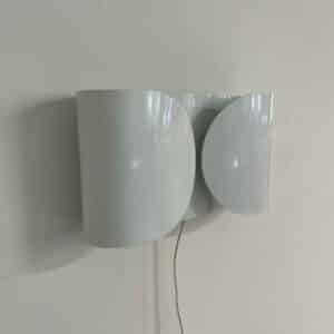 Witte Foglio Wandlamp van Tobia Scarpa voor Flos, 1980s