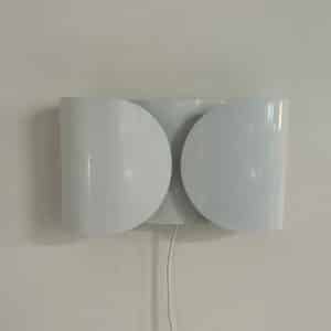Witte Foglio Wandlamp van Tobia Scarpa voor Flos, 1980s