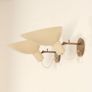 Paar Visor Wandlampen van Vittoriano Vigano voor Arteluce, 1950s