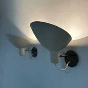 Paar Visor Wandlampen van Vittoriano Vigano voor Arteluce, 1950s