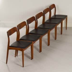 Deense Eetkamerstoelen van Johannes Andersen voor Uldum, 1960s | Set van 6