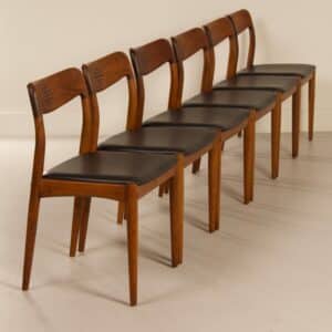 Deense Eetkamerstoelen van Johannes Andersen voor Uldum, 1960s | Set van 6
