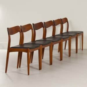 Deense Eetkamerstoelen van Johannes Andersen voor Uldum, 1960s | Set van 6