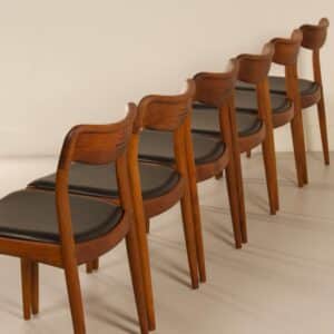 Deense Eetkamerstoelen van Johannes Andersen voor Uldum, 1960s | Set van 6